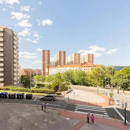 Apartamento Frente Al Parque, En El Centro Bilbao Exterior foto